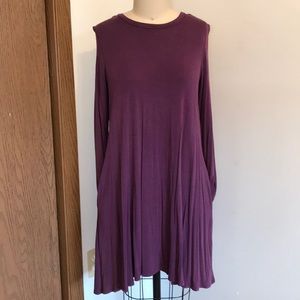 Francesca’s purple dress